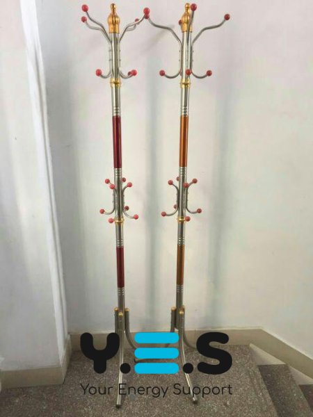 Підлогова вішалка-тринога для верхнього одягу в передпокій, стійка на 16 гачків