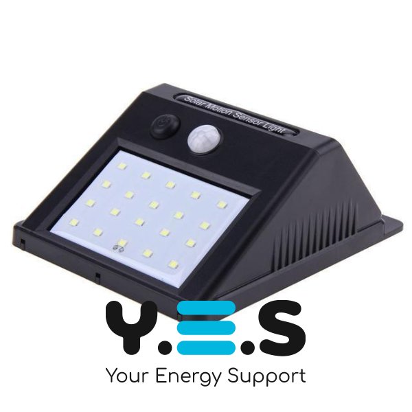 Світильник 20 LED Solar із датчиком руху на сонячній батареї