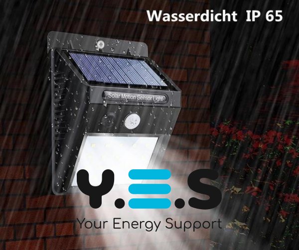 Світильник 20 LED Solar із датчиком руху на сонячній батареї