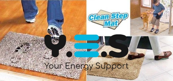 Clean Step Mat супервбираючий придверний килимок для взуття та підлоги, 70×45 см