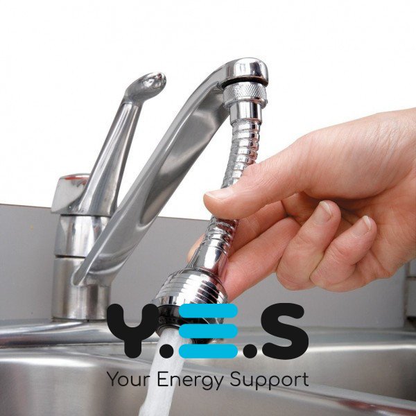 Водозберігаюча насадка-аератор Turbo Flex 360° на кран для економії води
