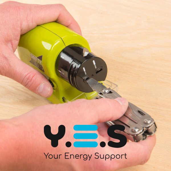 Бездротова універсальна електрична точилка для ножів Swifty Sharp (моторизована)