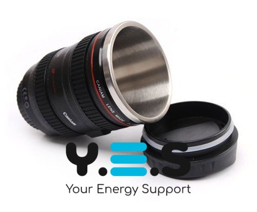 Термочашка-об’єктив CANON з кришкою, кружка у вигляді фотооб’єктива