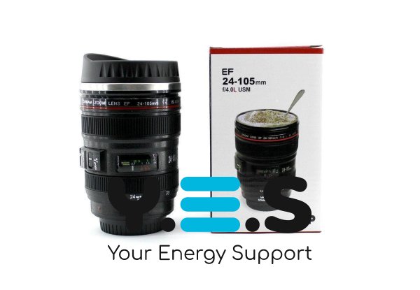 Термочашка-об’єктив CANON з кришкою, кружка у вигляді фотооб’єктива