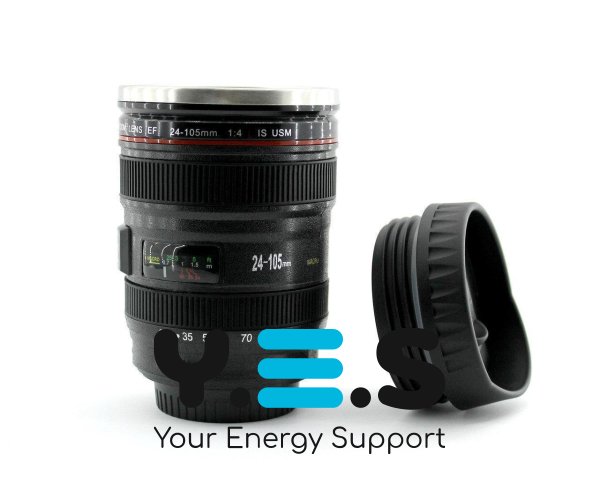 Термочашка-об’єктив CANON з кришкою, кружка у вигляді фотооб’єктива