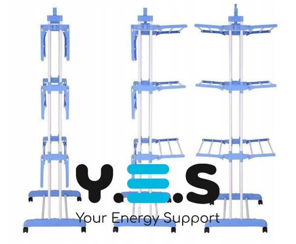 Складна вертикальна сушарка-стійка GARMENT RACK для білизни та речей на коліщатках