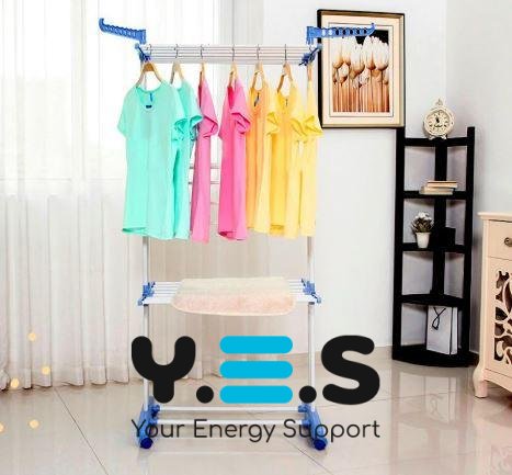 Складна вертикальна сушарка-стійка GARMENT RACK для білизни та речей на коліщатках