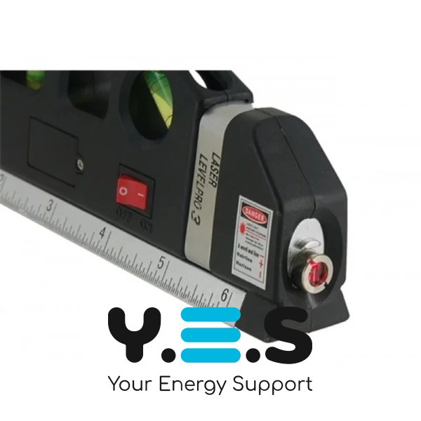 Лазерний будівельний рівень-нівелір Laser Level Pro 3 з вбудованою рулеткою