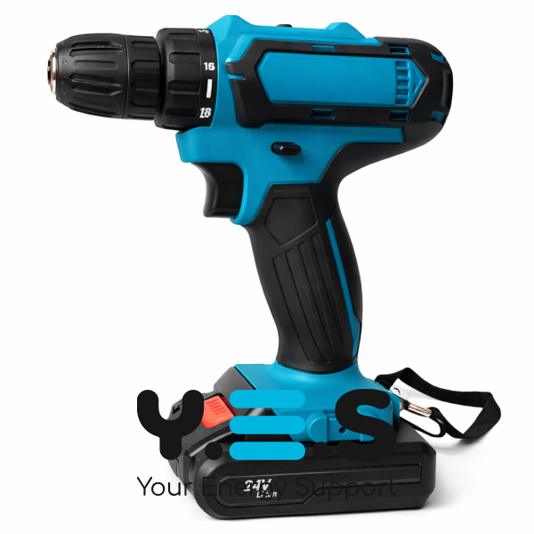 Акумуляторний шуруповерт-дриль 550 DWE 24V 3Ah з набором інструментів 24 предмети