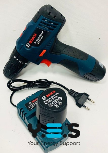 Акумуляторний шуруповерт TSR12-2Li з набором інструментів (Li‑ion)