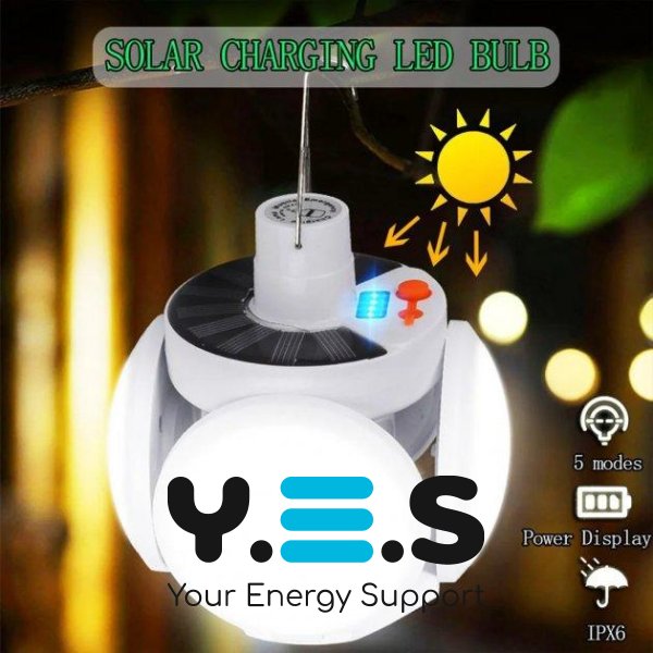 Мобільна бездротова лампа Magic Cool Camping Light із сонячною зарядкою, аварійне світло для кемпінгу й дачі