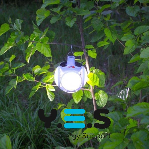 Мобільна бездротова лампа Magic Cool Camping Light із сонячною зарядкою, аварійне світло для кемпінгу й дачі