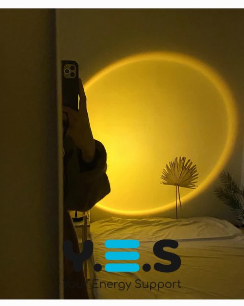 Проекційна лампа світанку SUN LAMP USB зі світловим ефектом сонця