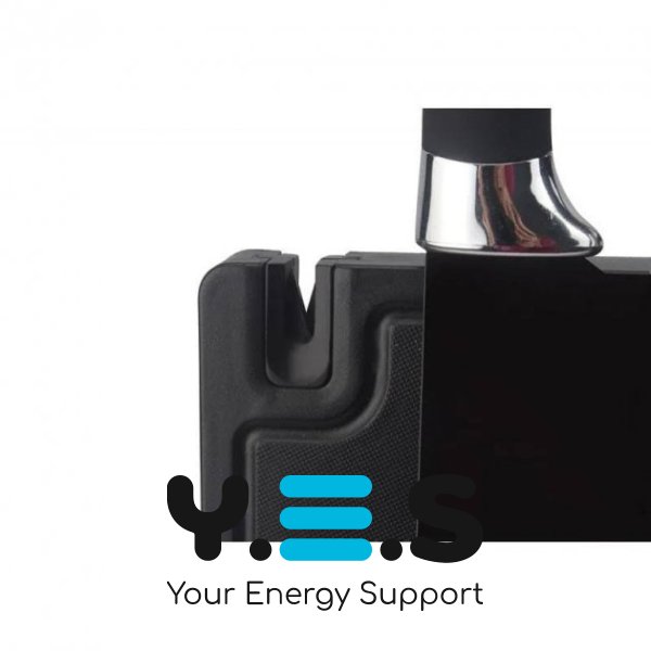 Набір кухонних ножів UNIQUE UN-1841 на магнітній підставці з точилкою, 6 предметів, чорні