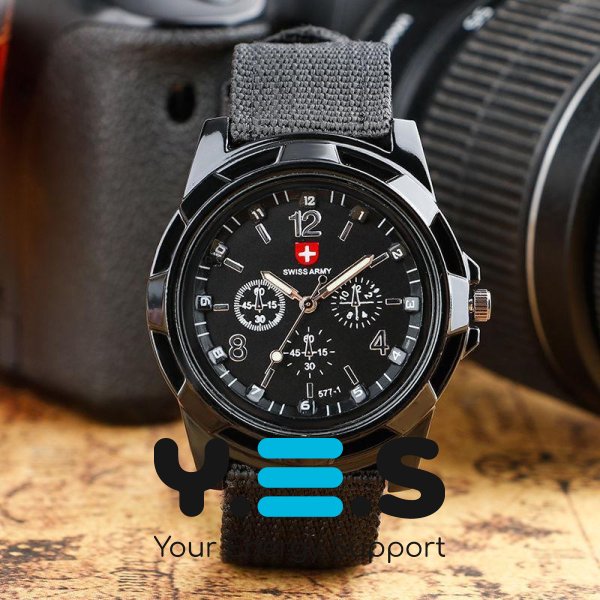 Чоловічий наручний годинник Swiss Army Military, кварцовий армійський Original