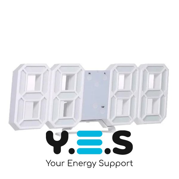 Електронний настільний годинник LY 1089 з підсвіткою, сині цифри