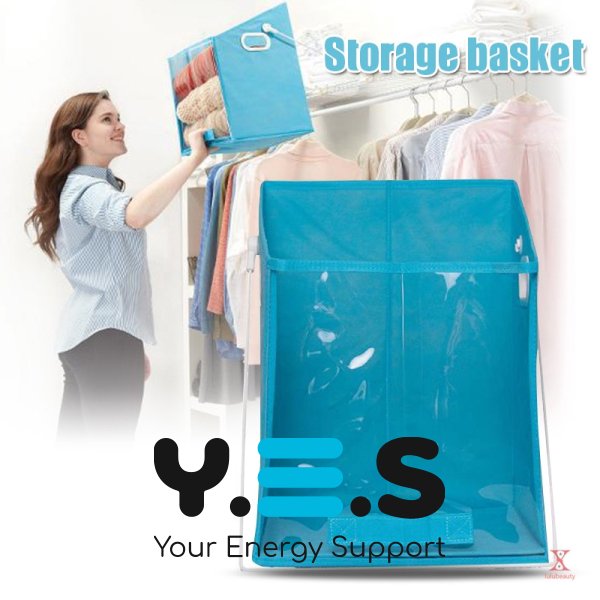 Складаний універсальний органайзер-кошик Closet Caddy для зберігання речей