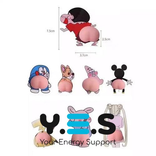 Антистрес 3D наліпки-стопори «Попка»: захист від ударів, тримач телефону, 2 шт.