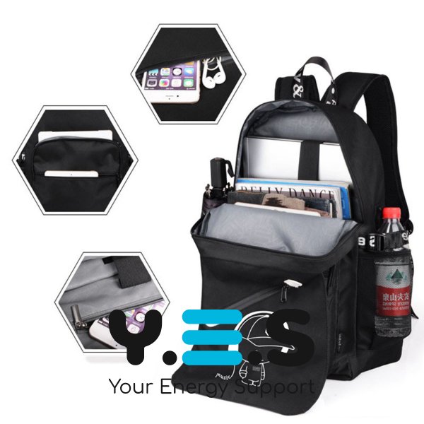 Міський повсякденний рюкзак, що світиться в темряві — для школи, спорту й туризму