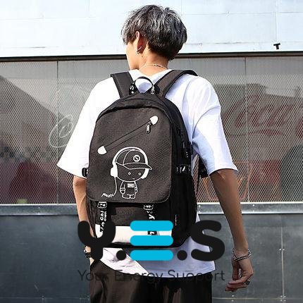 Міський повсякденний рюкзак, що світиться в темряві — для школи, спорту й туризму