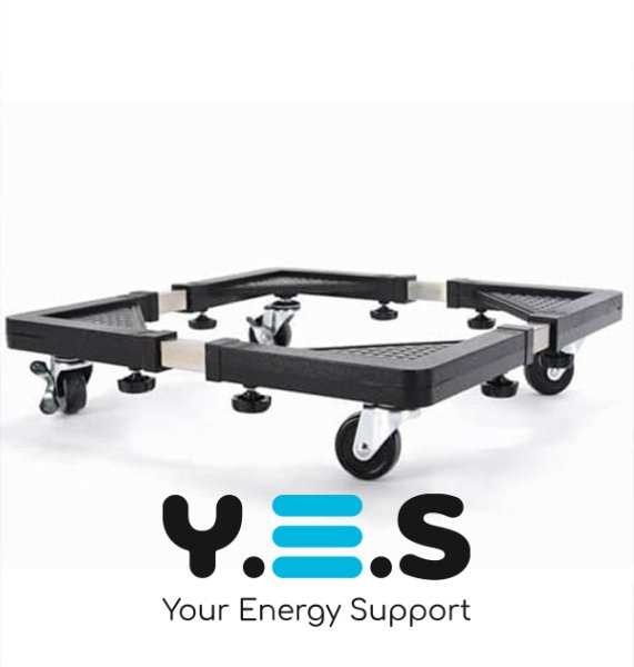 Універсальна підставка на коліщатках для пральної машини та холодильника, 54×54 см