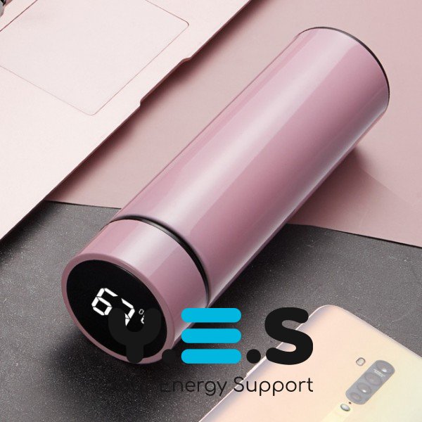 Смарт-термокружка Smart CUP 500 мл: нержавіюча сталь, сенсорний індикатор температури, ситечко