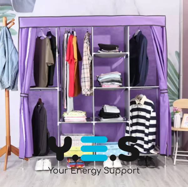 Тканинна шафа-органайзер Storage Wardrobe 28165 на 4 секції, 165×45×172 см