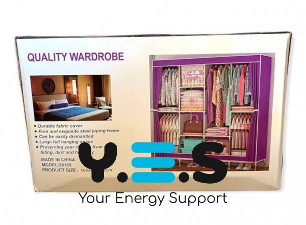 Тканинна шафа-органайзер Storage Wardrobe 28165 на 4 секції, 165×45×172 см