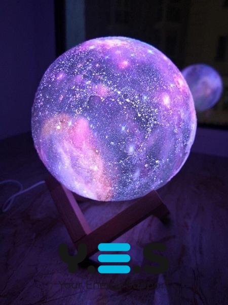 Настільний сенсорний нічник-місяць Magic 3D RGB Moon Light з пультом керування