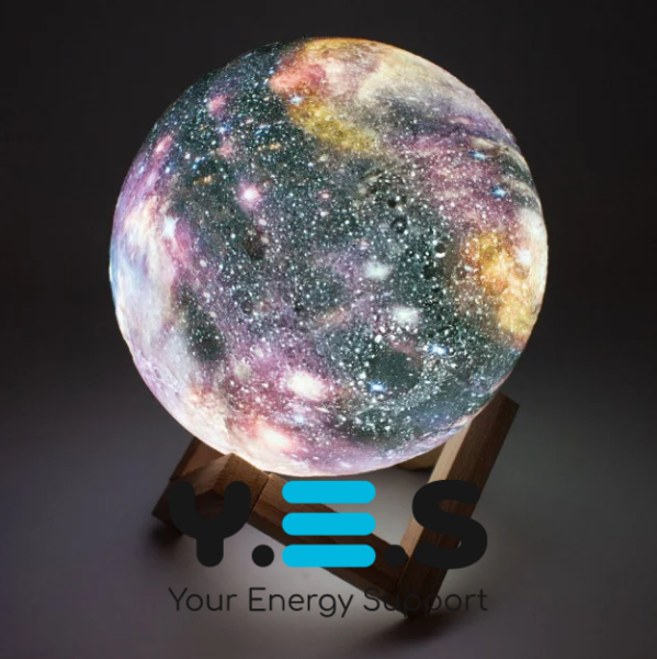 Настільний сенсорний нічник-місяць Magic 3D RGB Moon Light з пультом керування