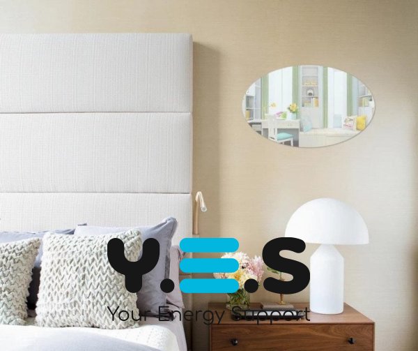 Акрилове самоклейне дзеркало-наклейка на стіну, дзеркальна плівка 27×42 см