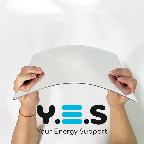 Акрилове самоклейне дзеркало-наклейка на стіну, дзеркальна плівка 27×42 см