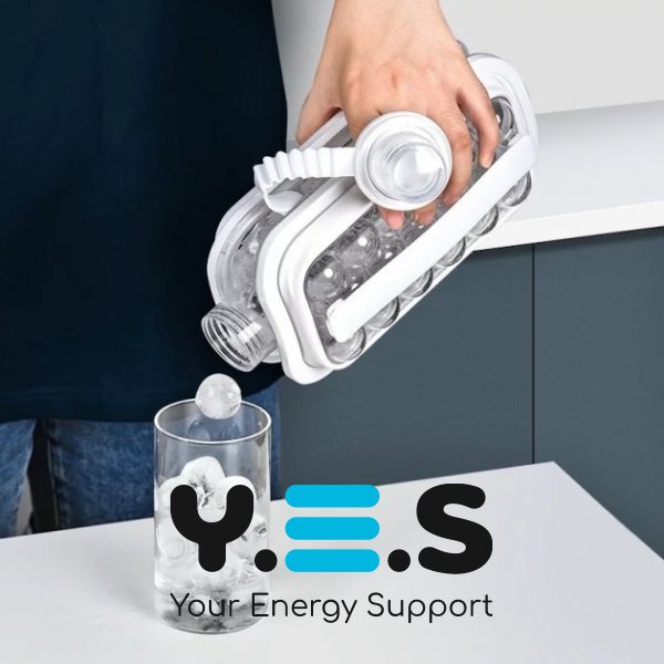 Силіконова складана форма-льодниця ICE CUBE TRAY на 17 крижаних кульок (пляшка)