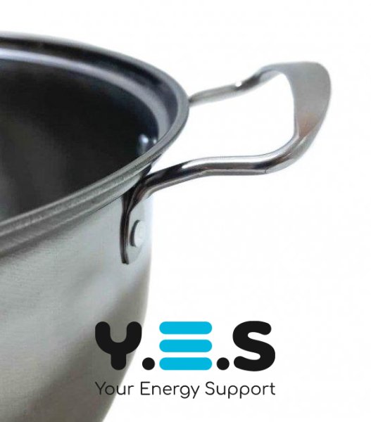 Набір каструль Unique UN-5074 з нержавіючої сталі, скляні термостійкі кришки, 6 предметів