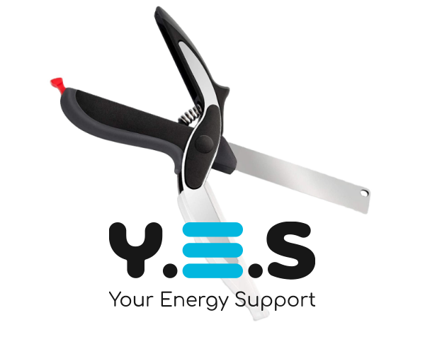 Кухонний ніж-ножиці Clever Cutter JN-59 TV One для швидкого нарізання та шаткування