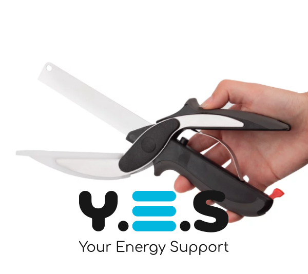 Кухонний ніж-ножиці Clever Cutter JN-59 TV One для швидкого нарізання та шаткування