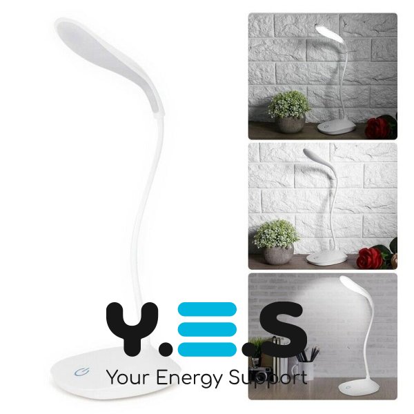 Настільна LED-лампа USB із сенсорним керуванням, 3 режими яскравості
