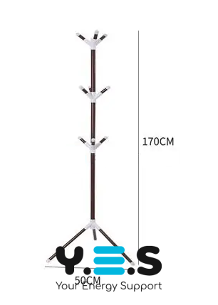 Вішалка-стійка для одягу New Choice тренога для передпокою, коричнева