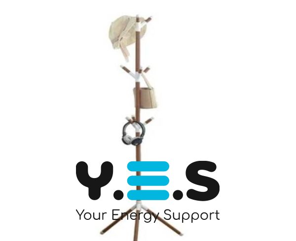 Вішалка-стійка для одягу New Choice тренога для передпокою, коричнева