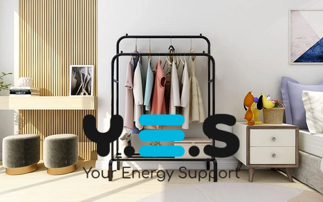 Подвійна підлогова стійка-вішалка для одягу Double з полицею для взуття, 104×41.5×152 см