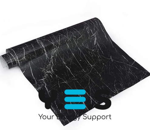 Самоклеюча плівка Supretto «Чорний мармур» для поверхонь, 300×60 см