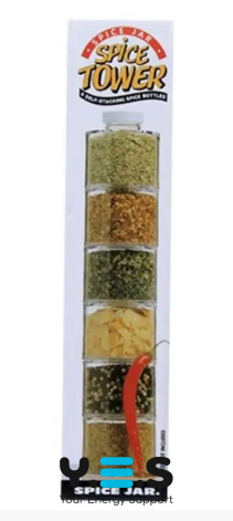 Акрилова Spice Tower: органайзер-башта для спецій з набором ємностей для приправ