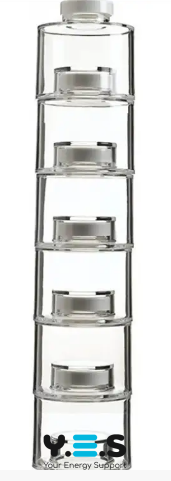 Акрилова Spice Tower: органайзер-башта для спецій з набором ємностей для приправ