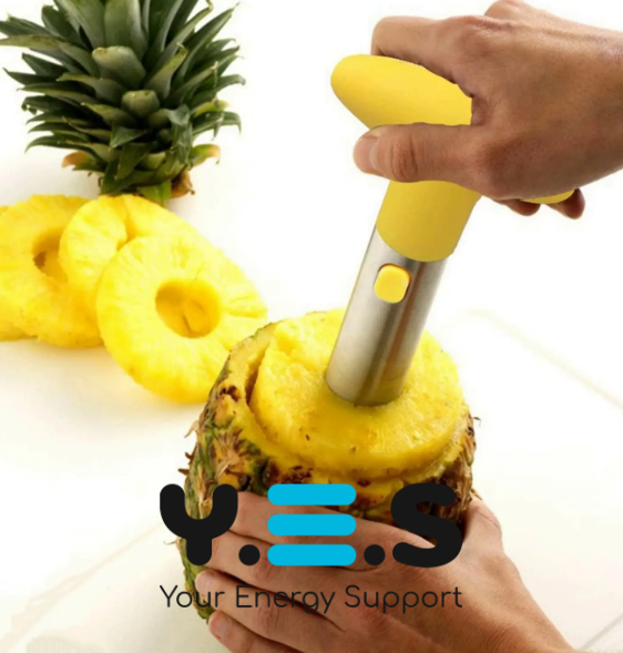 Ніж-слайсер для ананаса: кільця та вирізання серцевини, ананасорізка з нержавіючої сталі