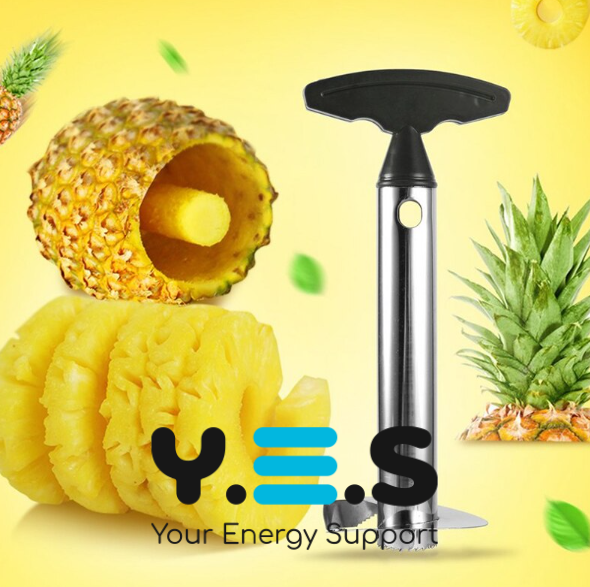 Ніж-слайсер для ананаса: кільця та вирізання серцевини, ананасорізка з нержавіючої сталі