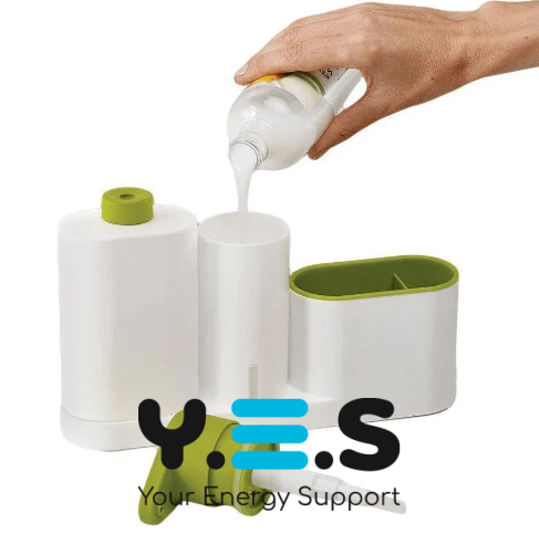 Кухонний органайзер Sink Tidy Set 3в1: дозатор миючого + мила та тримач приладдя