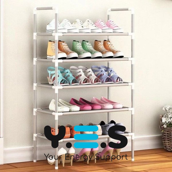 Полиця для взуття NST6 — стелаж для зберігання взуття на 6 ярусів