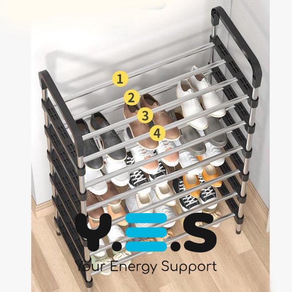 Полиця для взуття NST6 — стелаж для зберігання взуття на 6 ярусів