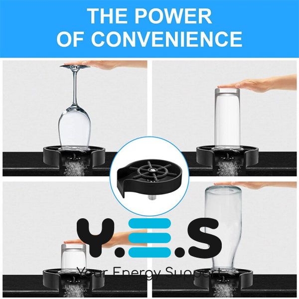 Портативний кухонний ринзер-ополіскувач для склянок, келихів, кухлів і пляшок (мийка)