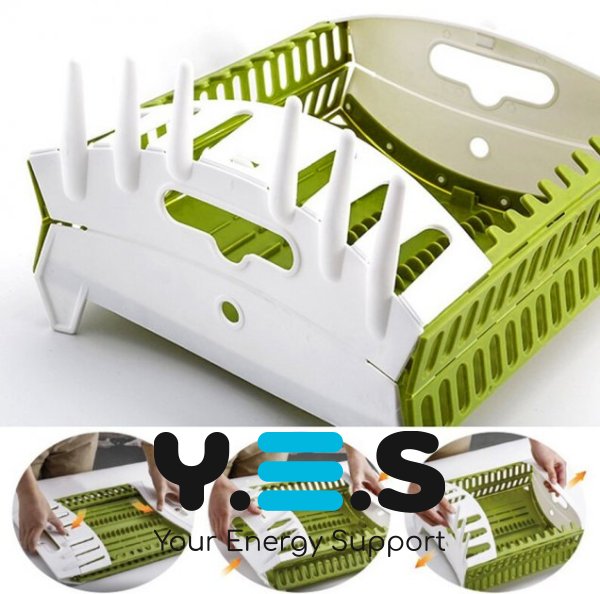 Органайзер-сушарка для посуду Collapsible Dish Rack, складна кухонна підставка для сушіння